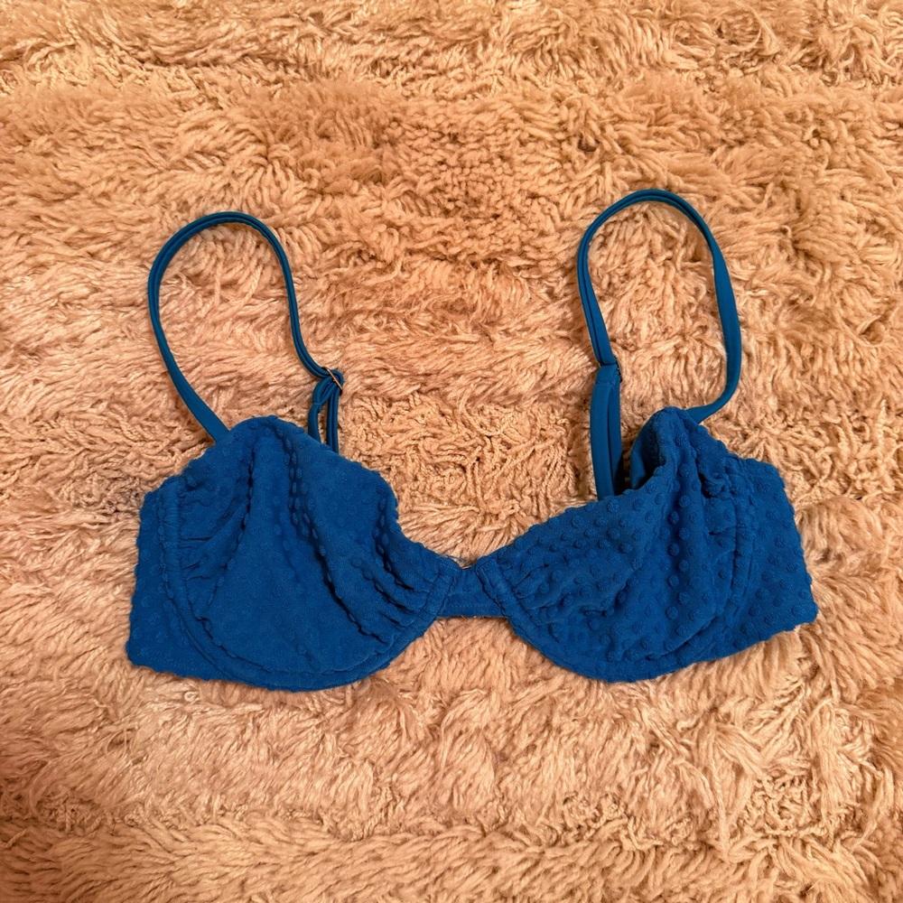 Hollister blue bikini top